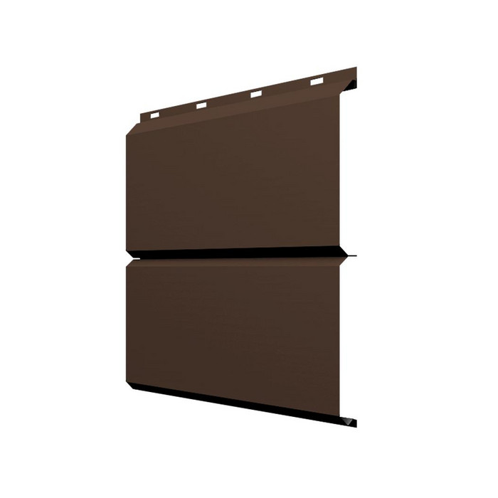 Софит ЭкоБрус без перфорации 0,345 Grand Line 0,5 Satin RAL 8017 шоколад