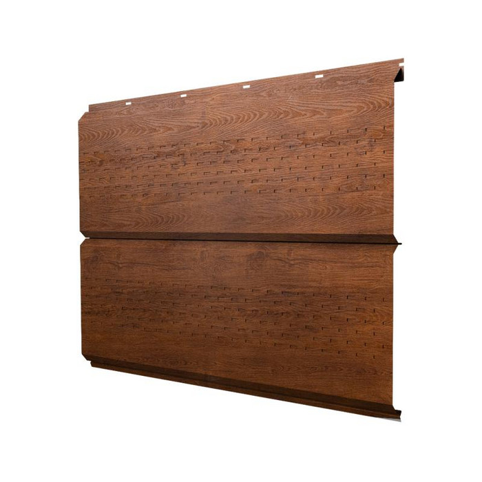 Софит ЭкоБрус new c перфорацией 0,45 Print Premium Golden Wood