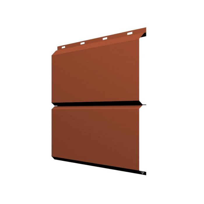 Софит ЭкоБрус без перфорации 0,345 Grand Line 0,5 Satin RAL 8004 терракота