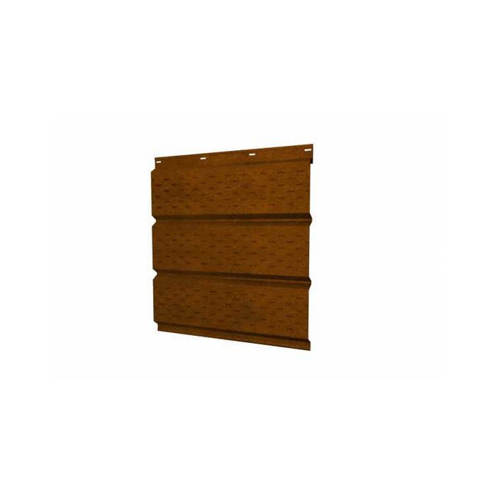 Гранд лайн Софит металлический полная перфорация 0,45 Print Elite с пленкой Golden Wood