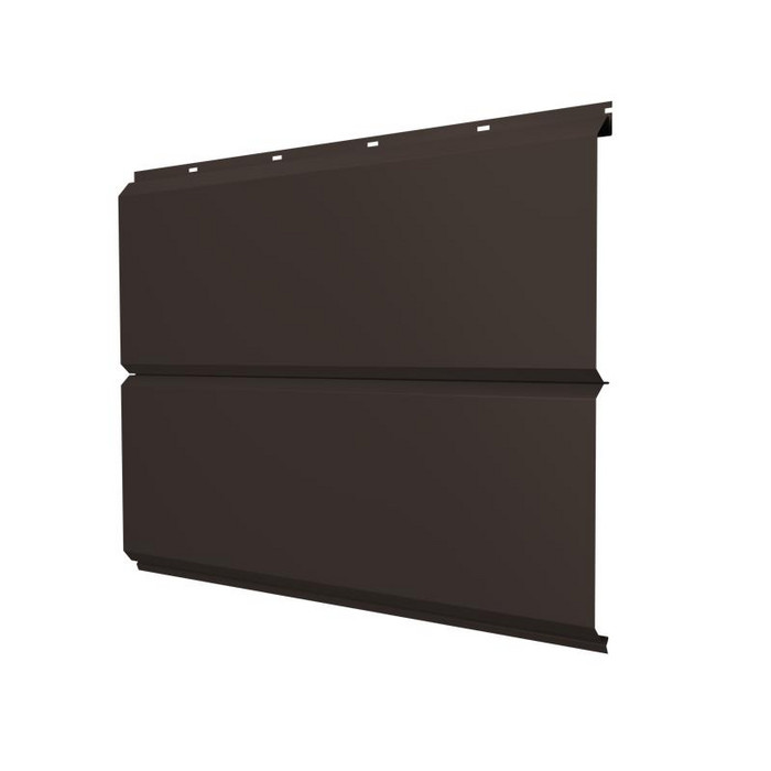 Гранд лайн Софит ЭкоБрус без перфорации 0,345 0,5 Satin с пленкой RR 32 темно-коричневый