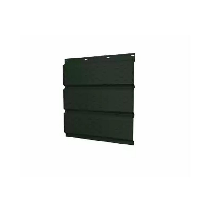 Софит металлический полная перфорация 0,5 GreenCoat Pural matt с пленкой RR 11 темно-зеленый (RAL 6020 хромовая зелень)