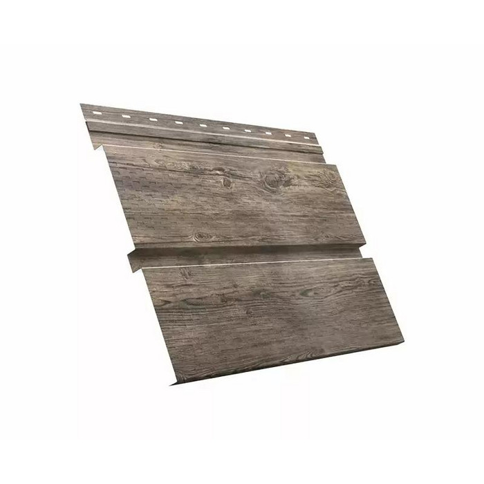 Гранд лайн Софит металлический полная перфорация 0,45 Print Premium Silver Wood