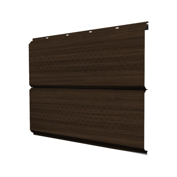 Гранд лайн Софит ЭкоБрус new c перфорацией 0,45 Print Elite Coffee Wood