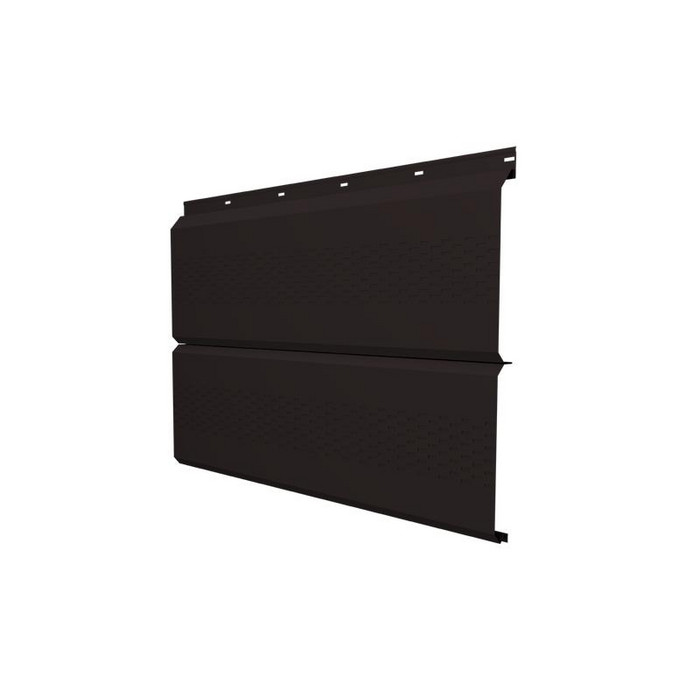 Софит ЭкоБрус с перфорацией 0,345 Grand Line 0,5 Quarzit lite RAL 9005 черный