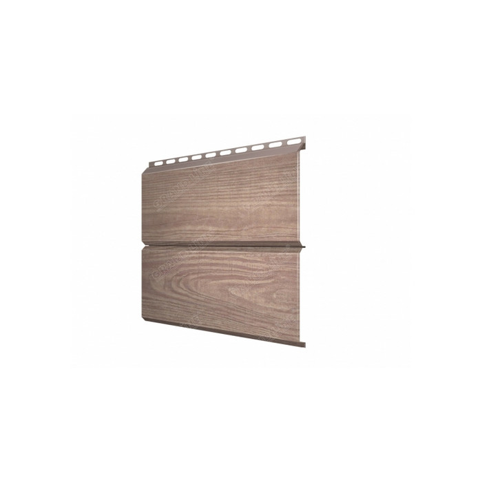 Металлический сайдинг Grand Line ЭкоБрус 0.45 мм Print Elite White Wood