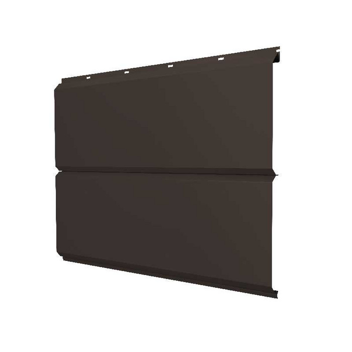 Металлический сайдинг Grand Line ЭкоБрус 0.45 мм Print Elite с пленкой Antique Wood