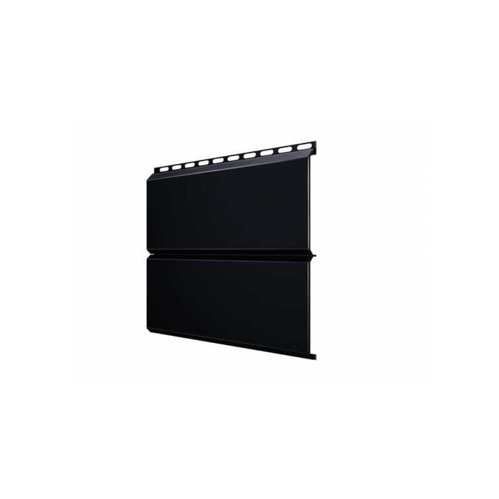 Металлический сайдинг Grand Line ЭкоБрус 0.45 мм Drap RAL 9005 черный А