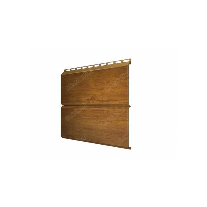 Металлический сайдинг Grand Line ЭкоБрус 0.45 мм Print Elite Golden Wood А