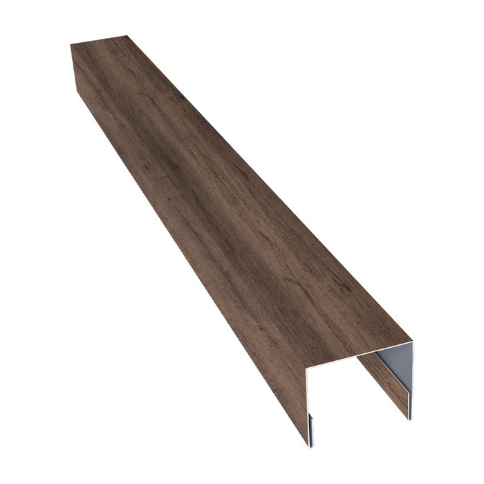 Планка П-образная заборная 24 0,45 Print Premium Almond Wood Fresh (2м)